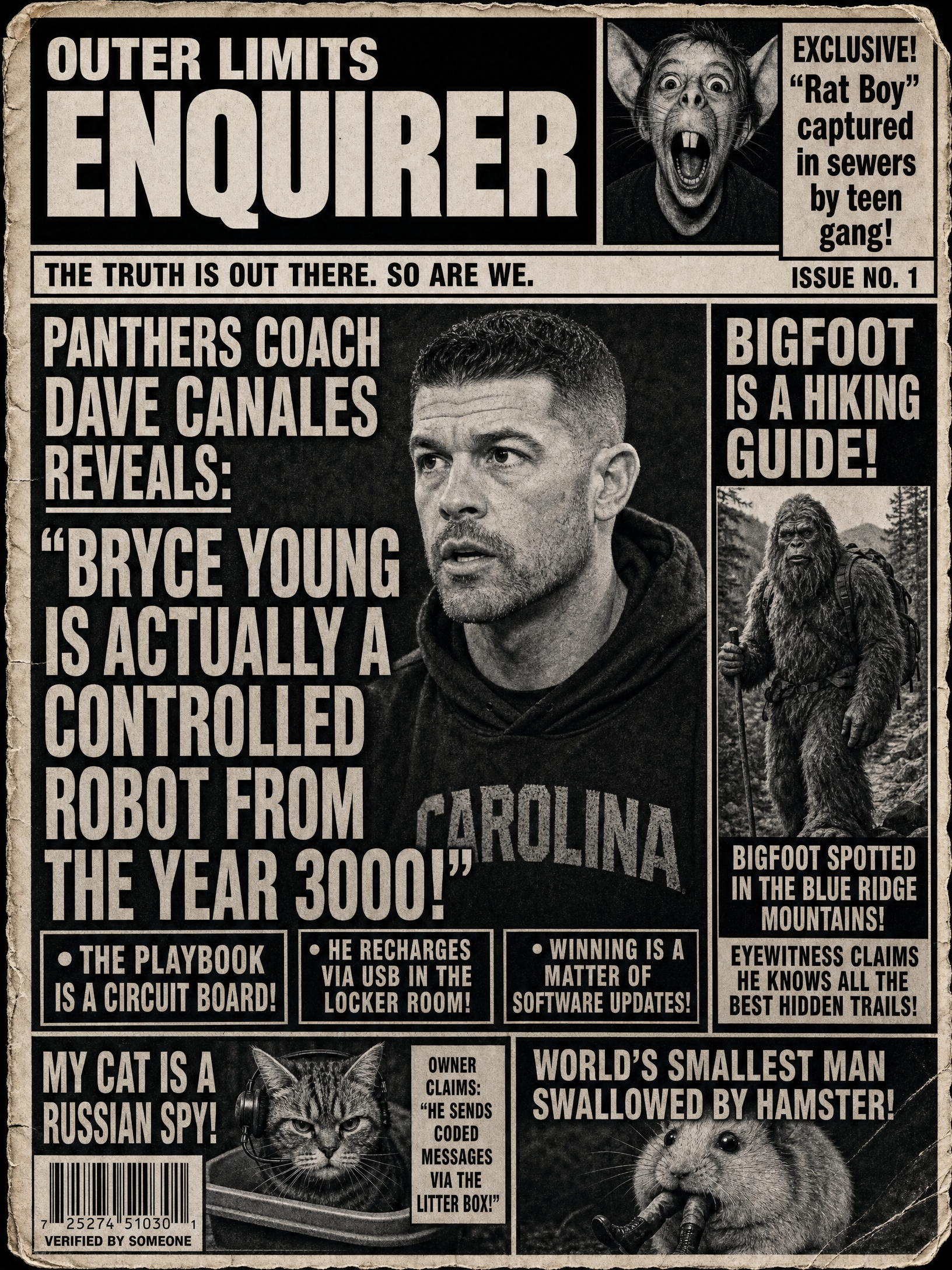 Outer Limits Enquirer — Panthers edition front page